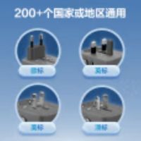 公牛(BULL)USB多国旅行转换插头/旅行转换器 国外及部分地区使用欧标美标澳标英标 灰色 GN-L10U15
