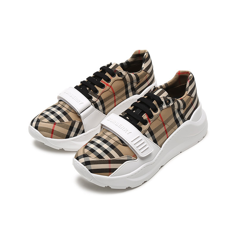 博柏利巴宝莉burberry男款织物系带休闲运动鞋80468261