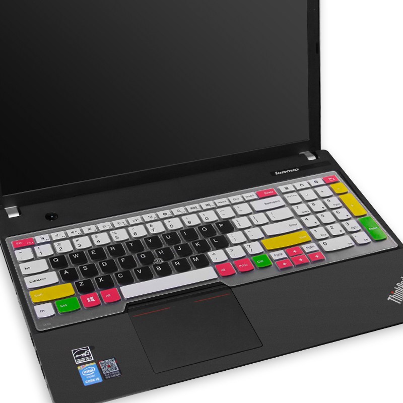 笔记本键盘膜适用15.6寸联想thinkpad保护e560贴e550防尘e531罩e570全覆盖e530c|半透紫色