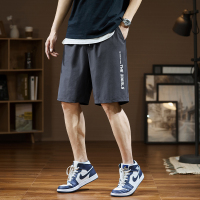[2.5折价46元]唐狮春夏新款休闲短裤男潮牌工装裤黑色显瘦五分裤宽松中裤