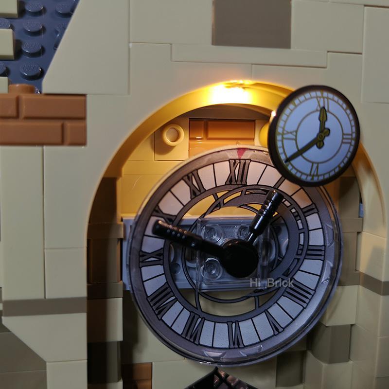 hibrick灯饰适用乐高75948霍格沃茨钟楼哈利波特系列积木led灯光75948