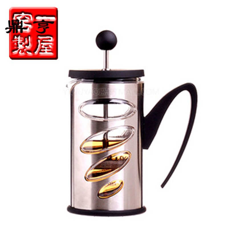 鼎亨茶具 花茶壶 礼品冲茶器 耐热玻璃商务经典滤压壶