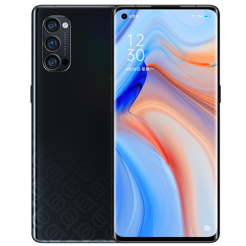 OPPO Reno4 Pro 5G 梦镜黑 12GB+256GB 65W超级闪充 超级夜景视频 7.6mm超轻薄设计 拍照游戏智能手机