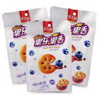 嘉士利果乐果香85g蓝莓味果酱夹心饼干办公室休闲小零食旅游小吃