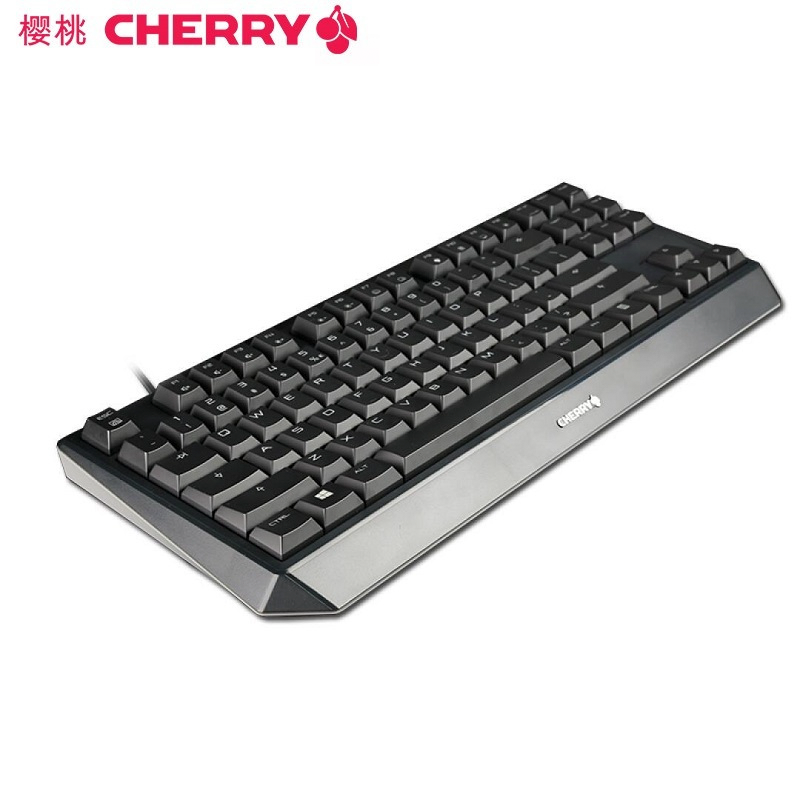 樱桃（CHERRY）旗舰店 MX-BOARD 1.0 TKL无冲背光游戏机械键盘87键绝地求生 吃鸡键盘黑色黑轴