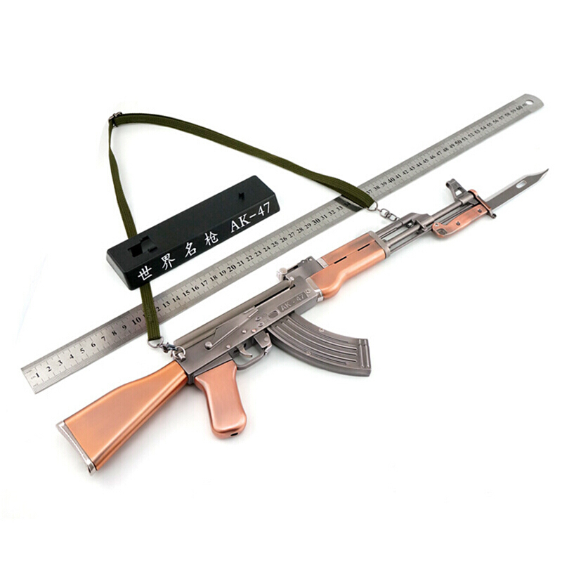 1:2.05升级二代AK47突击合金模型玩具 全金属军事模型收藏礼品 可拆卸不可发射 升级版AK47黑色高清大图