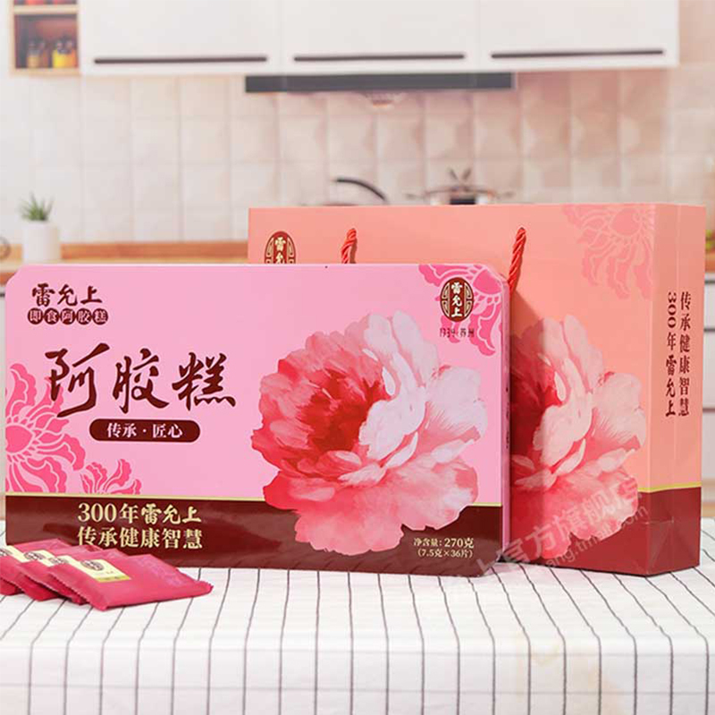 雷允上即食阿胶糕270g*2罐礼盒阿胶固元糕固元膏膏方滋补