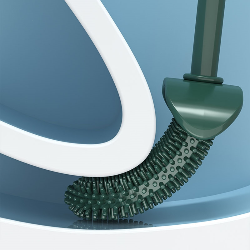 古达家用马桶刷无死角壁挂式硅胶刷厕所刷子卫生间清洁刷马桶