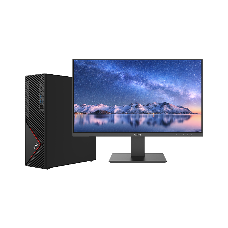 紫光台式机D3890 G3s 兆芯KX7000/32G DDR5/1TB固态/显卡2G/27英寸显示器
