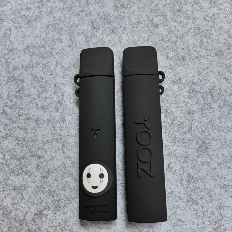 柚子yooz二代保护套硅胶壳丫ooz2一代电子器具烟杆套挂链绳yoooz1 柚子薄荷绿+挂绳