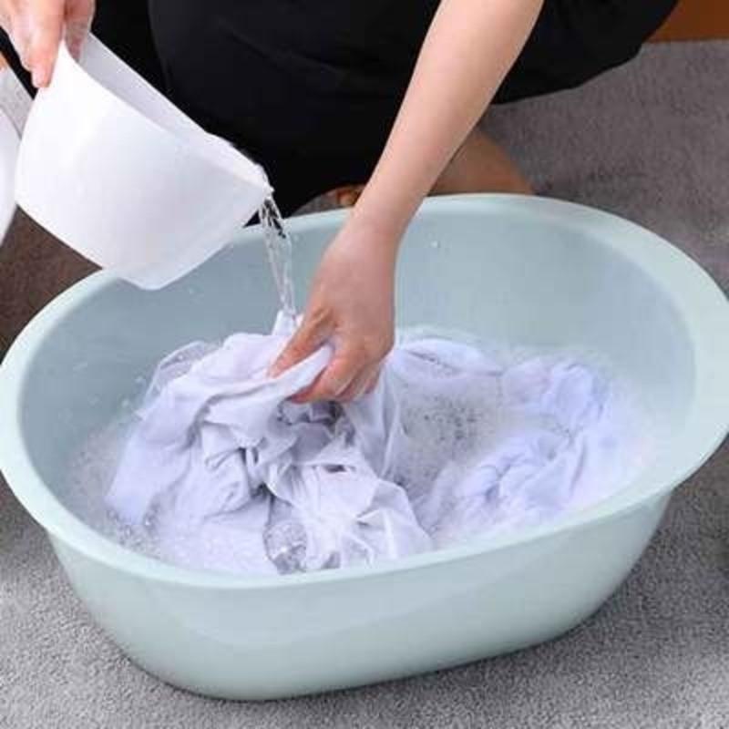 北欧蓝大号 大码婴儿塑料盆子宝宝洗澡大号加厚椭圆家用脸盆浴盆洗衣盆儿童。