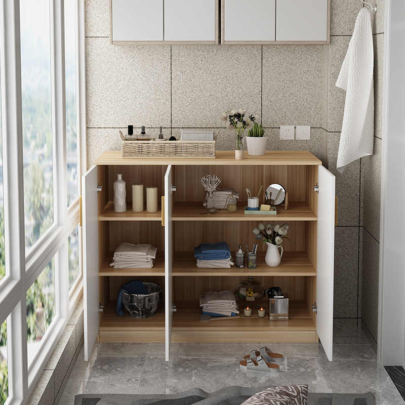 阳台鞋柜收纳置物柜储物柜简约现代地柜矮柜专用柜防晒鞋柜定制定制