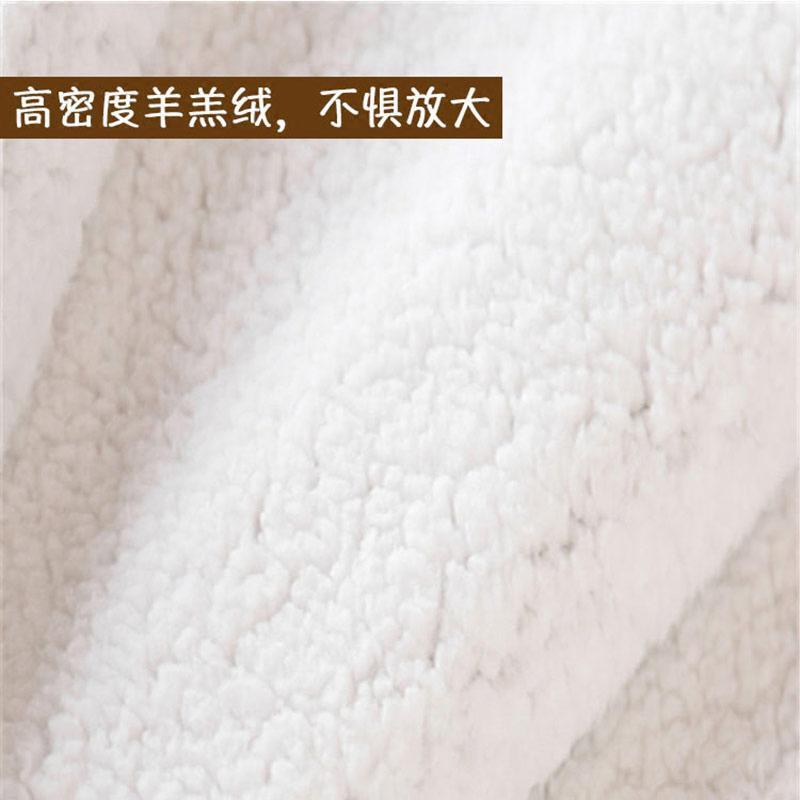 毛毯加厚被子盖腿小号毯子办公室女羊羔绒秋冬季保暖午休午睡单人