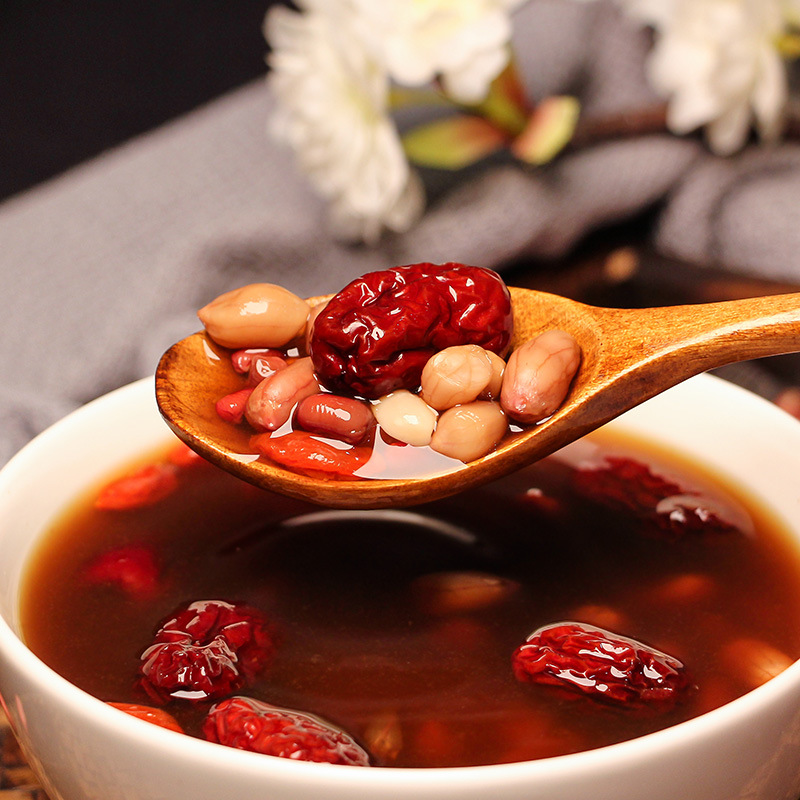 谯韵堂 五红汤110g/袋 红糖红枣红枸杞红豆花生高清大图