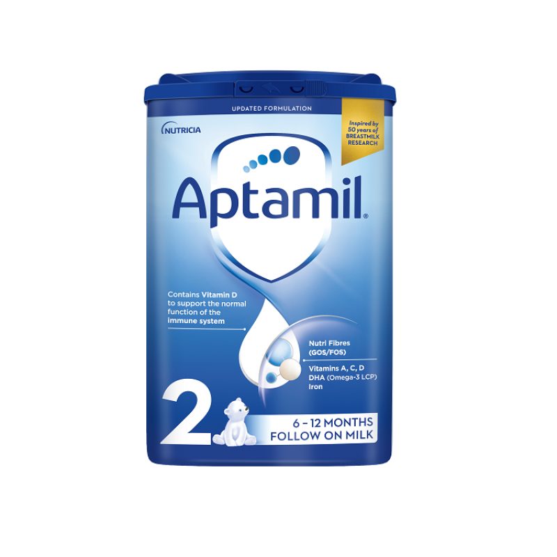 原装进口英国爱他美(Aptamil)婴儿配方牛奶奶粉2段(6-12个月)800g高清大图