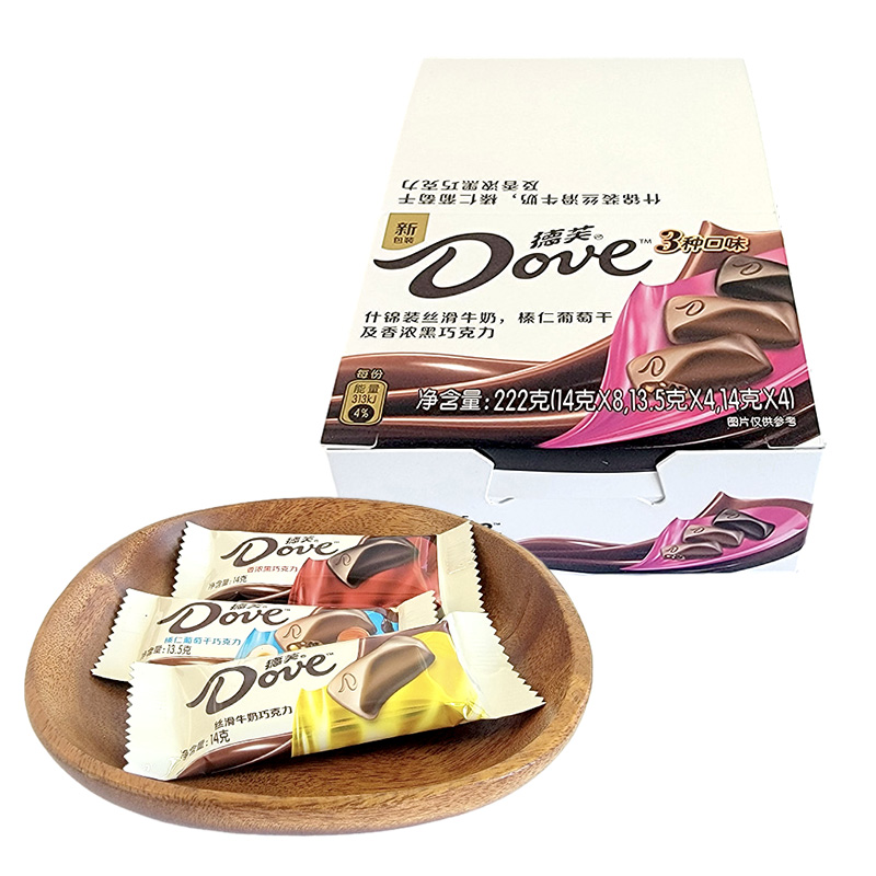 Dove德芙丝滑牛奶巧克力224g(14g*16颗)生日情人节盒装结婚喜糖高清大图