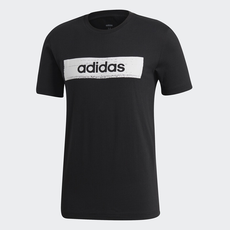 adidas阿迪达斯男子夏季新品圆领休闲舒适透气运动短袖T恤EI4593 S