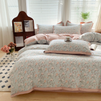 A类双层纱布水洗棉被套单件非全棉纯床单150x200x230单双人S