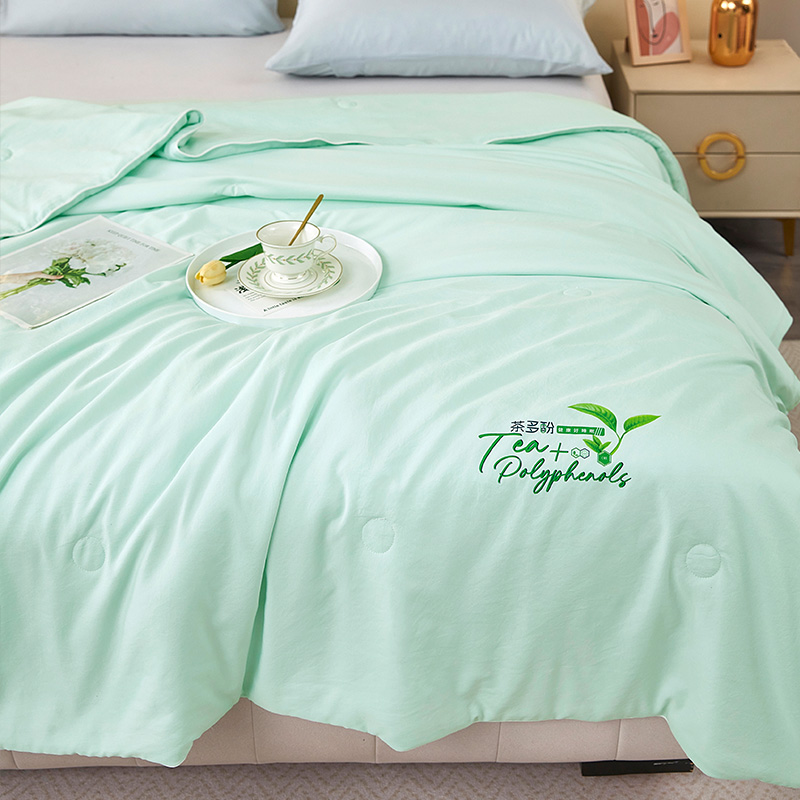 唐纳家纺 茶多酚夏凉被 200*230CM/1500G- TN-SQ25026高清大图