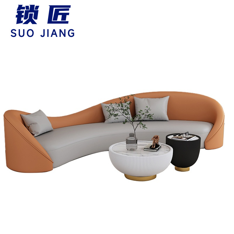 锁匠 休闲沙发2.4m+茶几套高清大图
