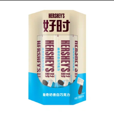 好时 曲奇奶香白巧克力排块 210g 休闲零食