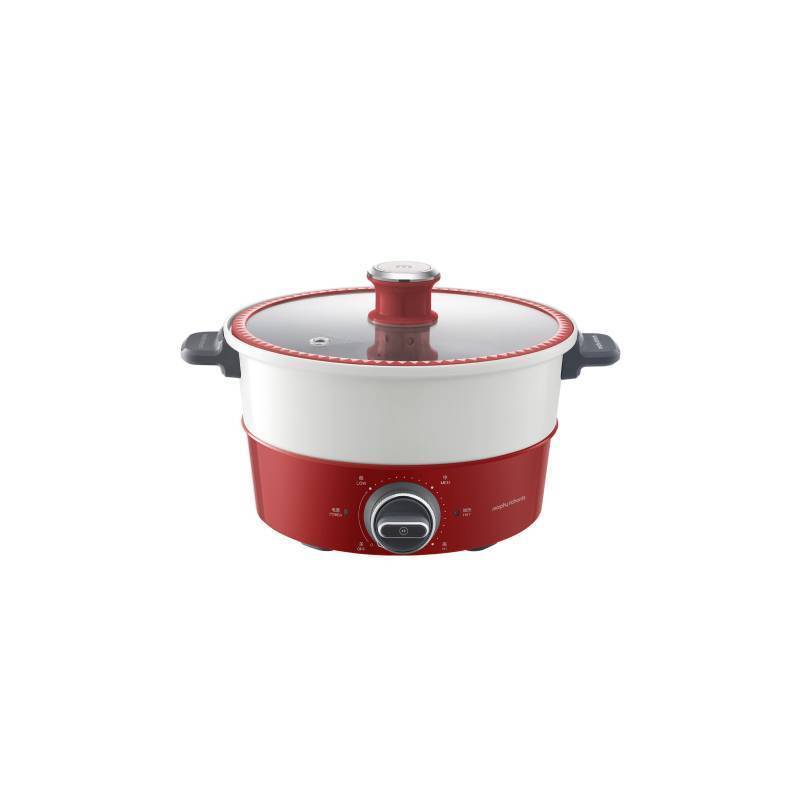 摩飞morphy richards 4L多功能升降电火锅 MR9090 红色