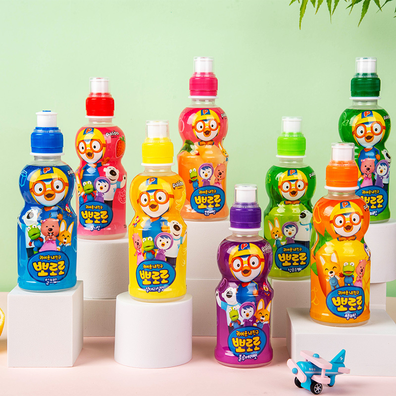 啵乐乐儿童果味饮料葡萄味235ml24瓶整箱