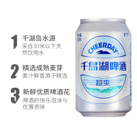 千岛湖啤酒8°P超爽啤酒330ml*6罐/提