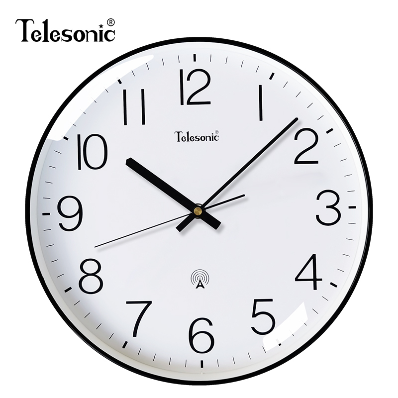 天王星(Telesonic) 电波钟挂钟客厅家用时尚大气挂表时尚北欧艺术轻奢时钟表创意挂表壁钟