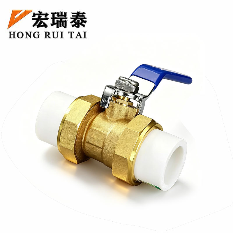 宏瑞泰 PPR双接铜球阀 32mm 个高清大图