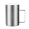 美厨马克杯400ml不锈钢手感细腻双层带盖款MCB1112