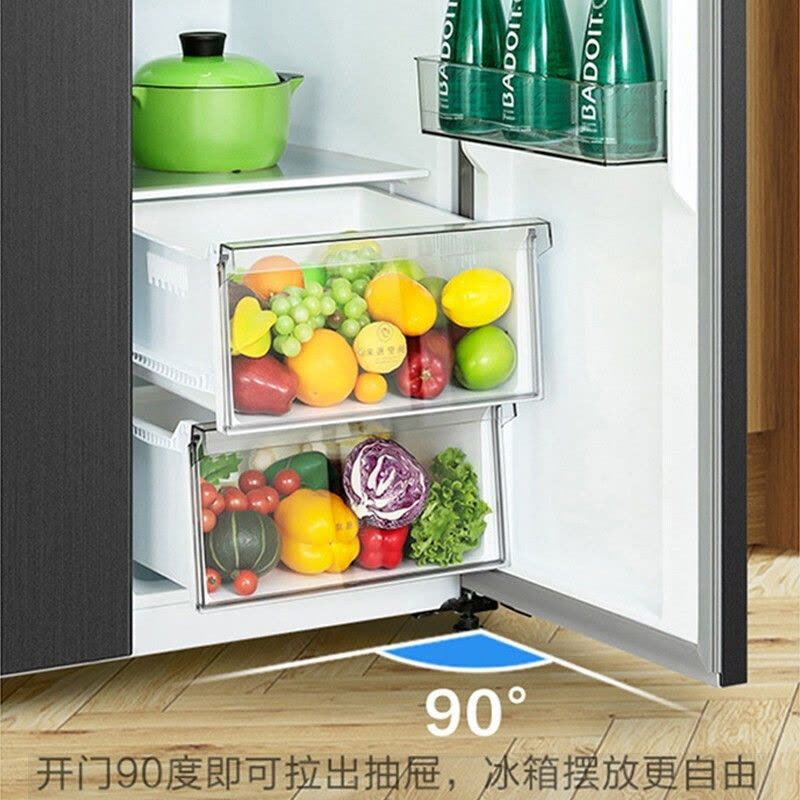美的(Midea)607升对开门家用冰箱一级能效双变频风冷净味大容量BCD-607WKPZM(E)图片