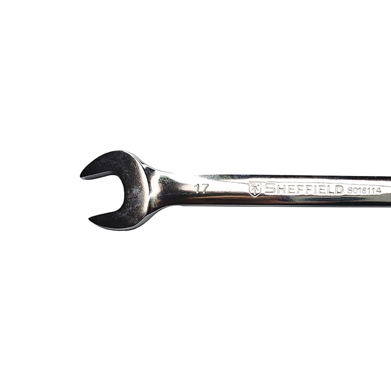 钢盾(SHEFFIELD) S018114 公制精抛光双开口扳手14×17mm【家用】