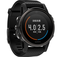 GARMIN 佳明飞耐时fenix5S 心率GPS登山游泳户外跑步运动手表100防水（5S中文蓝宝石黑色)