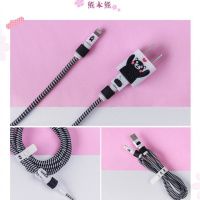 家柏饰(CORATED)苹果iphone6s/7/8plus/xr/xs手机充电器贴纸6x 熊本