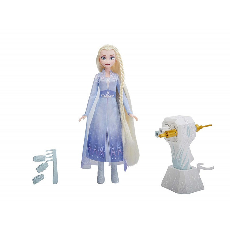 冰雪奇缘2美发沙龙娃娃系列安娜 艾莎公主女孩过家家玩具 E7003/E6950安娜 高28厘米