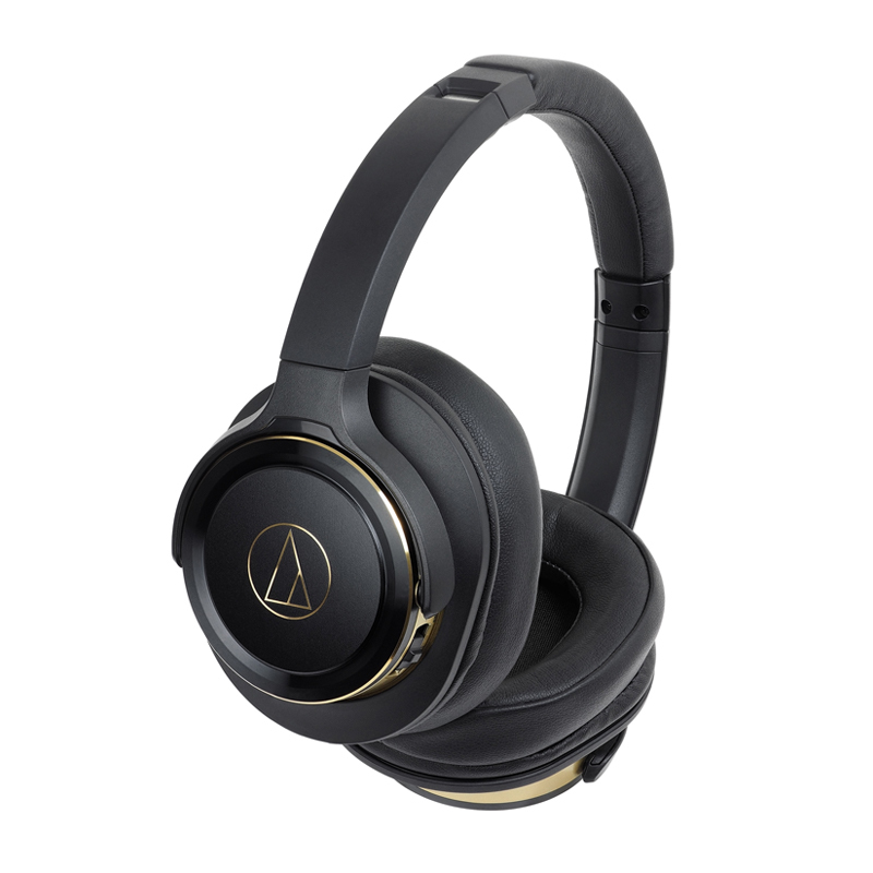 Audio Technica/铁三角 ATH-WS660BT BGD黑金色重低音蓝牙无线头戴耳机三玖耳机