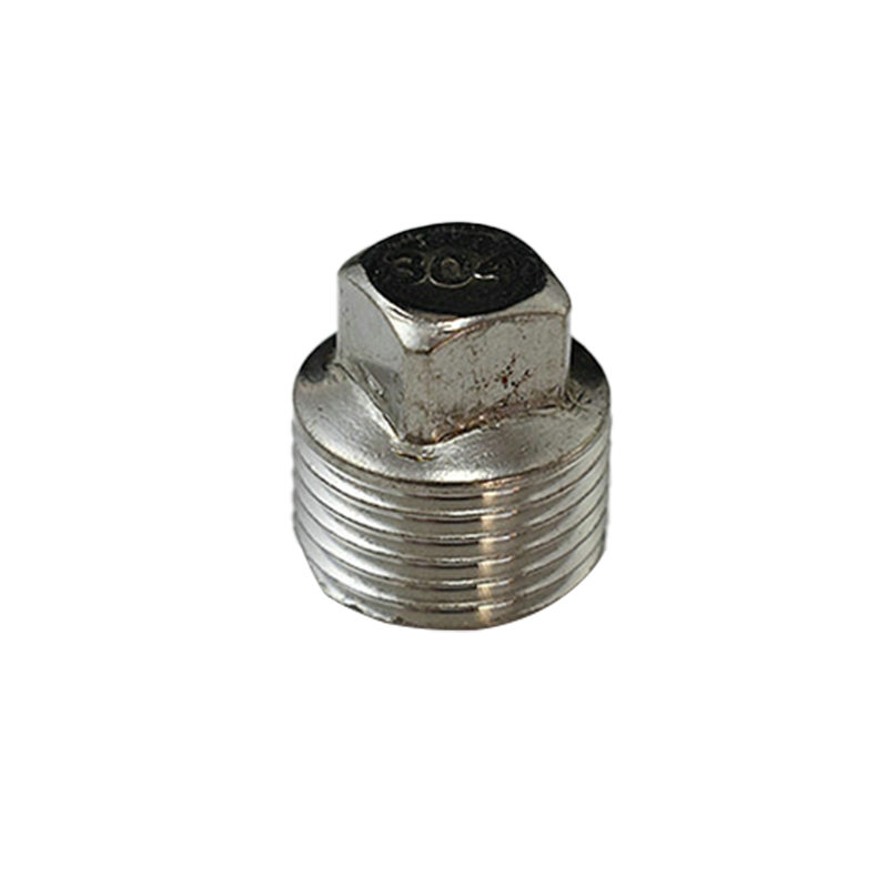 伍源 304不锈钢管外丝堵头 4分