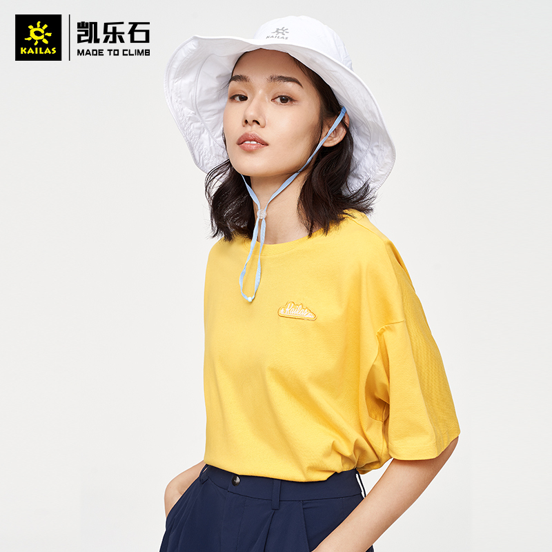 凯乐石户外运动T恤女潮流百搭短袖圆领上衣透气T恤
