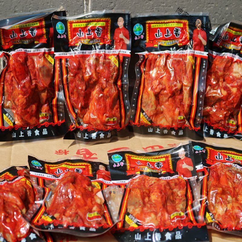 山上香卤制鸡排乡巴佬风味鸡架60g整箱卤味鸡肉零食童年回忆图片