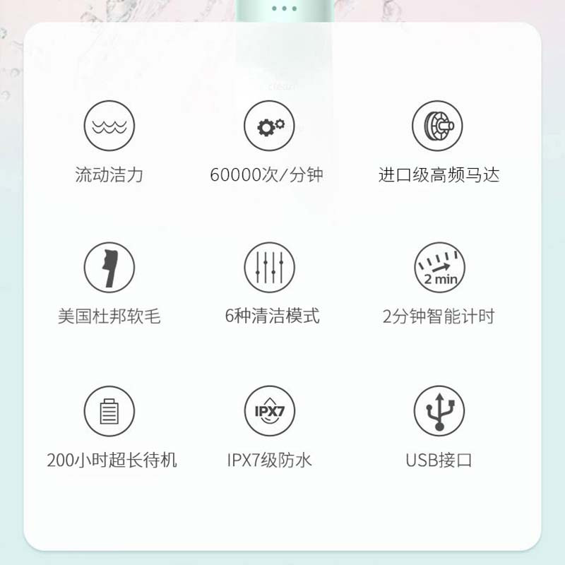 电动牙刷成人充电式家用刷牙自动防水便捷软毛男女士学生情侣套装