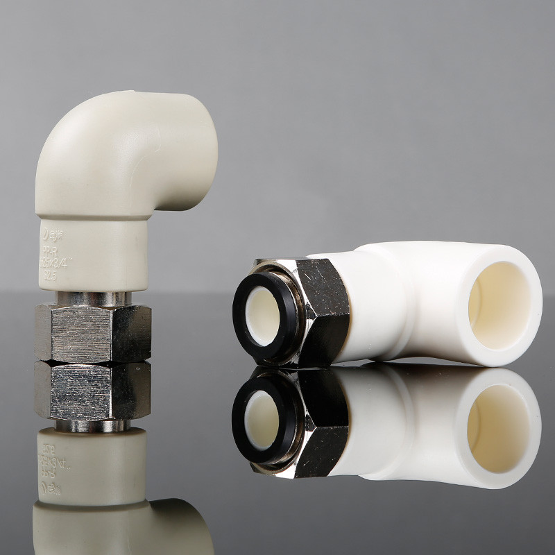 帮客材配 金潮 厨电 采暖炉PPR 专用弯活接 白色 DN25×3/4_80个/箱 一箱起售