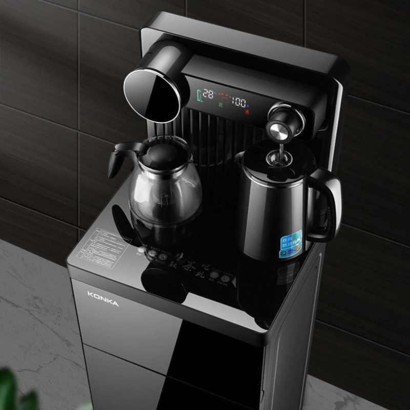 康佳饮水机家用下置水桶一体机2022新款温热两用全自动智能茶吧机曲面