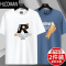 HLCOMAN工厂倒闭男士t恤短袖印花潮牌上衣服男装夏季薄款夏装体恤衫