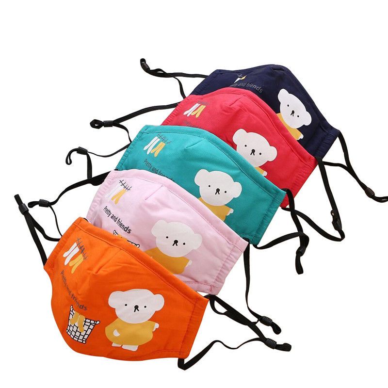 纯棉儿童口罩男女小学生冬季保暖防尘防雾霾透气宝宝卡通可爱小孩