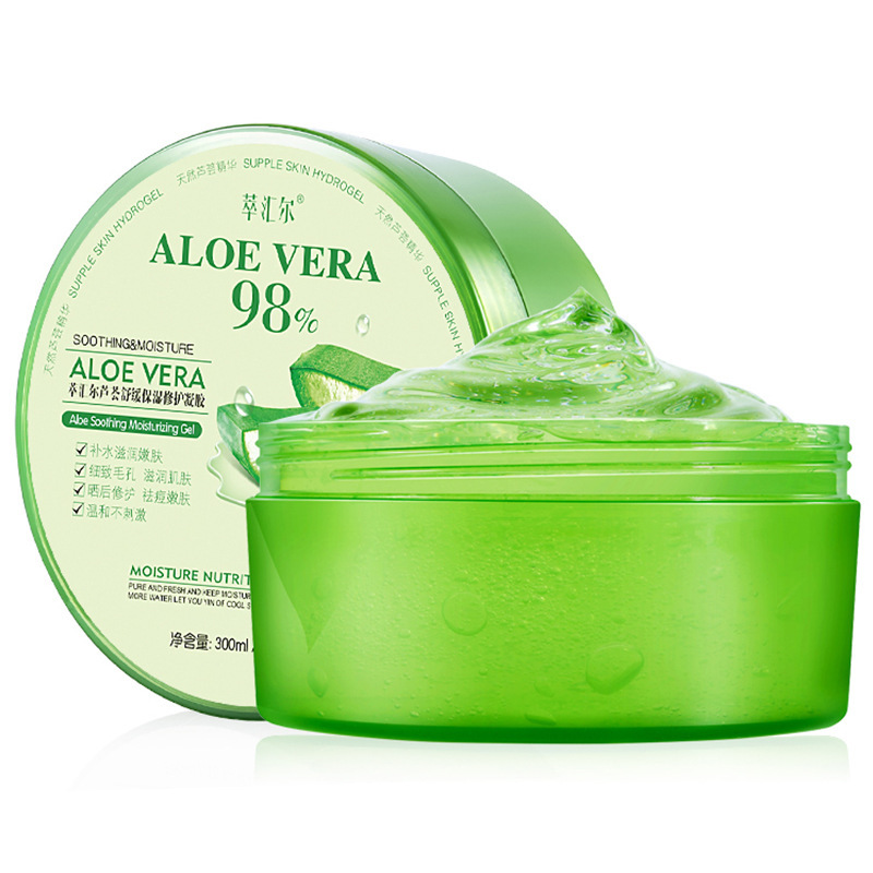 萃汇尔芦荟胶保湿修护300ml补水收毛孔面霜芦荟胶视频