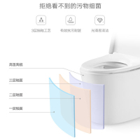 ANNWA安华卫浴一体虹吸式坐便器缓降盖板静音节水型马桶卫生间坐厕抽水马桶安华洁具地排式喷射虹吸式坐便器