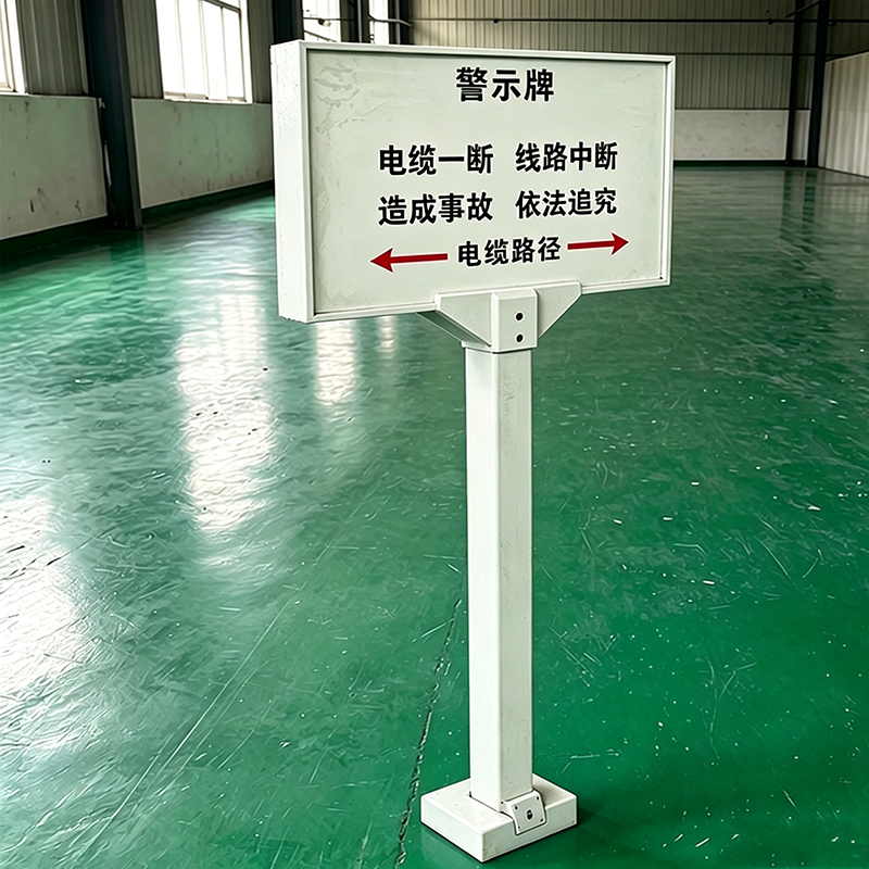 桩源 单立柱警示牌850*550*1500mm 个高清大图