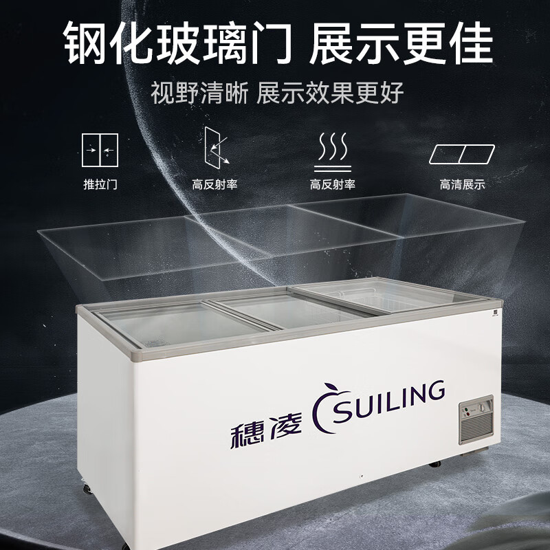 展示柜速冻雪糕柜冷藏冷冻转换冷柜超市酒店奶茶店冰箱雪柜>800_800