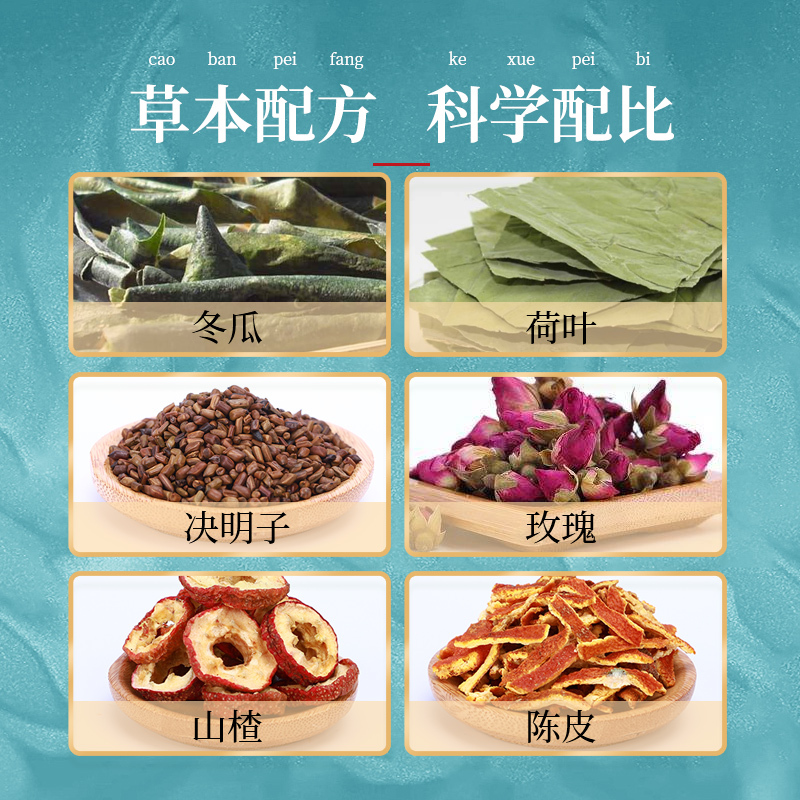 买1送1]半山农 冬瓜荷叶茶 养生袋泡茶 5克*40袋